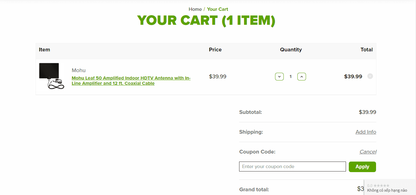 How to apply Mohu coupon code